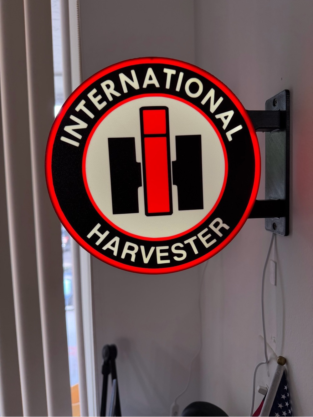 Red and Black Wall Sign - Vintage Logo Decor